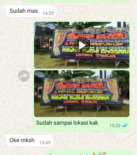 Pengiriman Papan Bunga Ketanggan Gembong